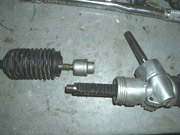 Rear axle fitted with spring and Spax shock